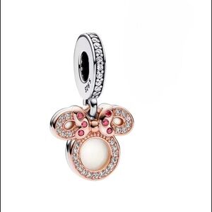 New Minnie Mouse Mom Double Dangle Charm